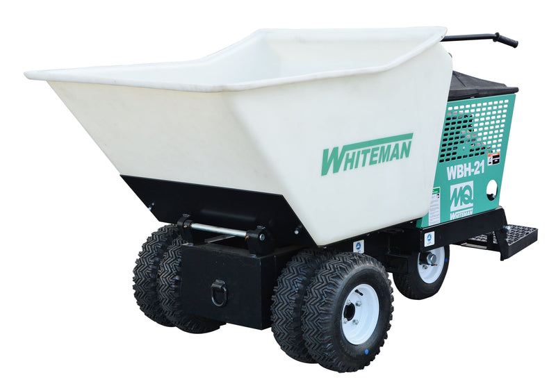 21 Cu. Ft., 18HP Vanguard engine, with foam-filled tires